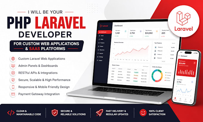 php laravel developer for custom web applications and saas platforms