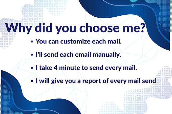 manually send personalized emails one by one to your list