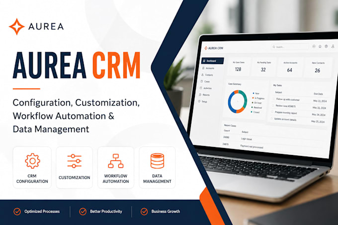 setup aurea CRM configuration customization workflow automation data management
