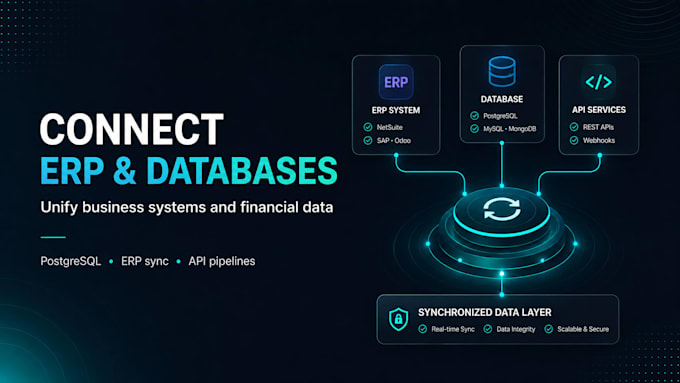 integrate financial apis databases and erp systems