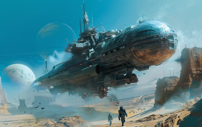 design sci fi illustration and sci fi sci fi illustration