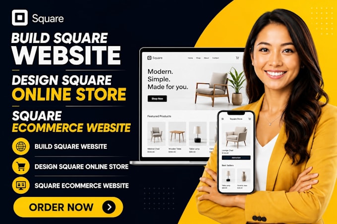 square website square ecommerce website design square online store design