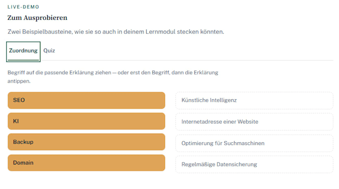create interactive e learning content with quizzes and scorm