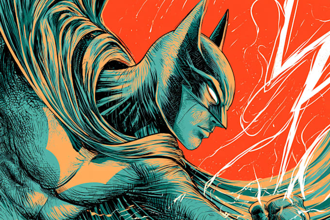 draw powerful superhero characters and action comic scenes