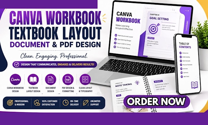 do canva workbook design textbook layout design document design pdf design