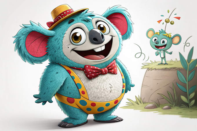 create cute animal character illustrations