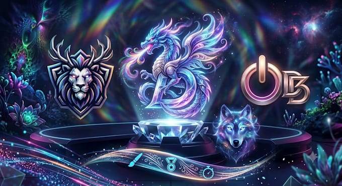 design a modern 3d gaming logo or custom avatar