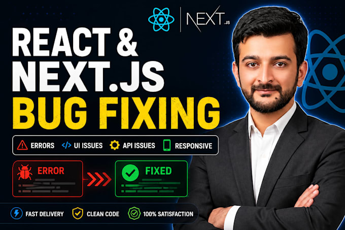 fix bugs and errors in your javascript, next js code