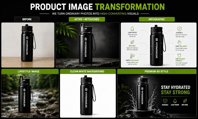 design professional shopify product images