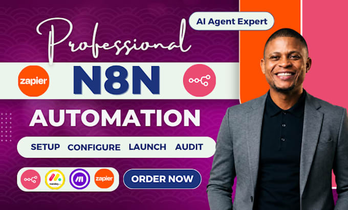 do n8n ai automation build monday com workflow  make com setup zapier ai agent