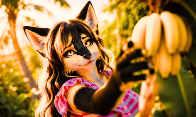 create a custom furry reference sheet and character design