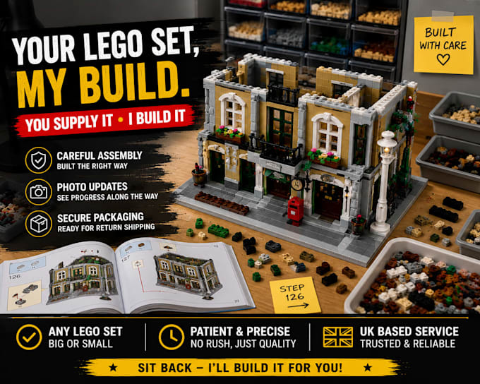professionally build your lego set for you