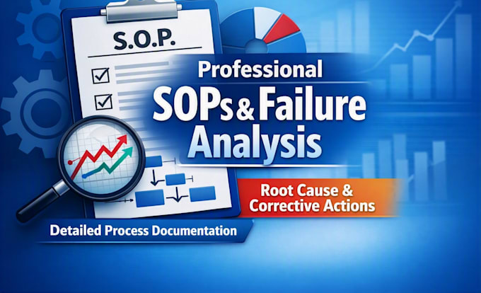 write sops, work instructions, and failure analysis reports