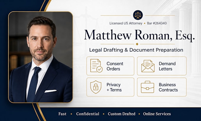 draft a customized consent order or stipulated agreement