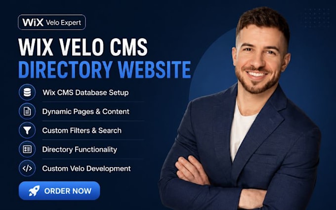 develop wix velo cms database wix dynamic pages custom filters directory website