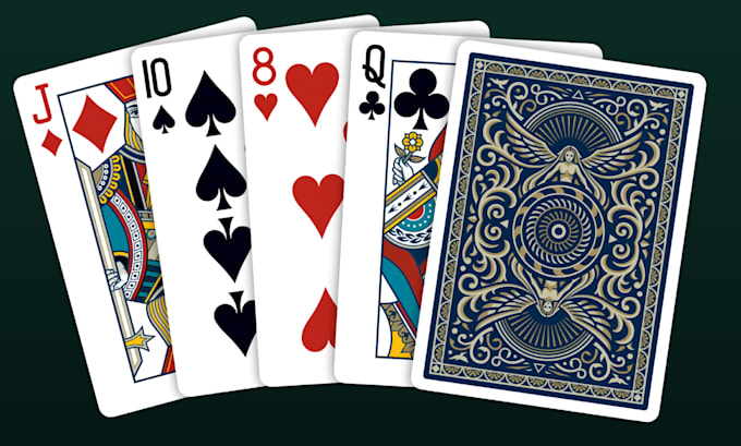 design custom playing cards, poker card, 52 card deck, card deck design