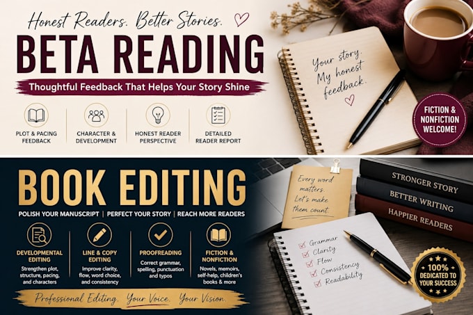 professionally developmental edit your book or manuscript