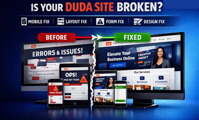 fix duda mobile, layout, form and design issues