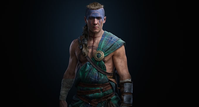 do 3d character modeling, 3d metahuman character with rigging for ue5 and unity