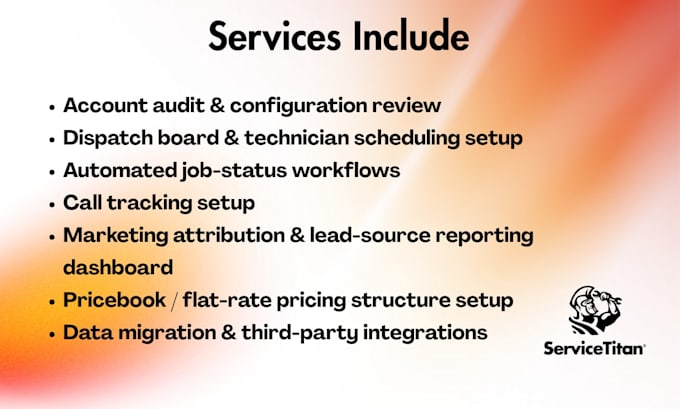 configure servicetitan workflows dispatch and marketing attribution
