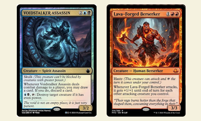 create custom mtg card, commander alter, mtg token art, trading card design