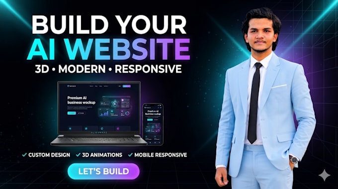 create a 3d business website