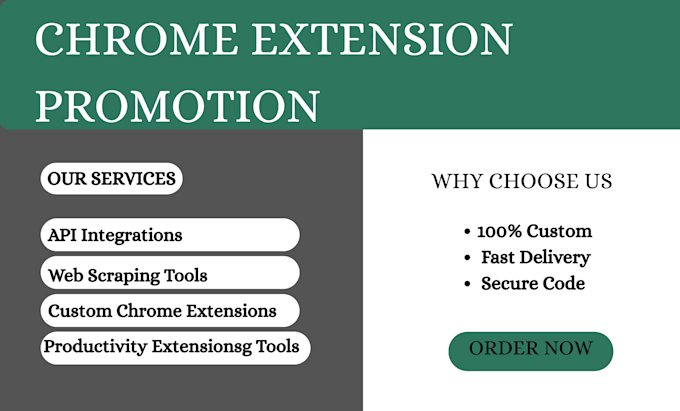 develop a custom chrome extension for you