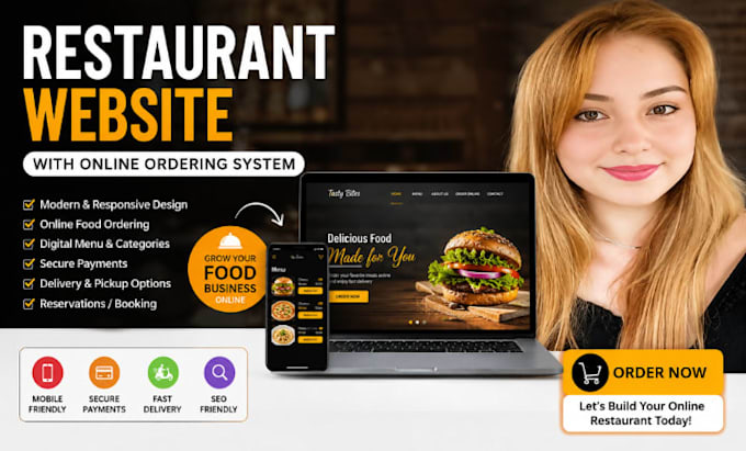 build restaurant website with online ordering system