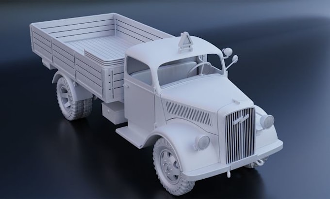 model car, truck, suv, vehicle model for 3d printing