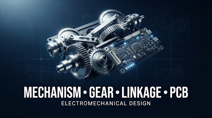 design custom mechanisms linkages gears pcb and electromechanical systems