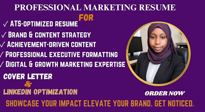 write a professional sales and marketing resume