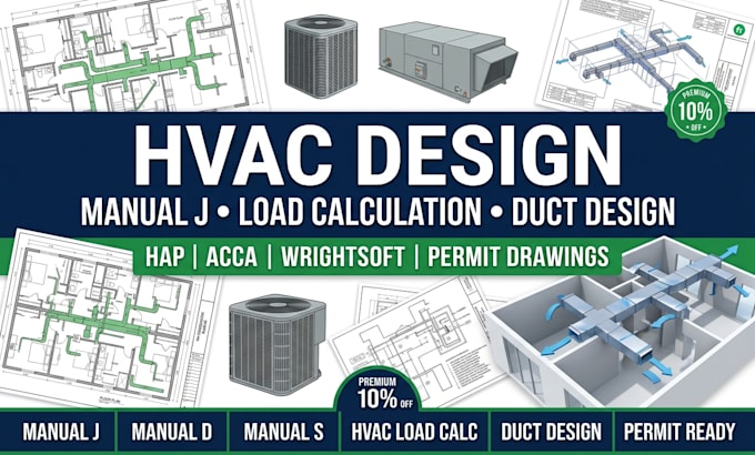 do hap acca wrightsoft hvac manual j load calculation and permit drawings