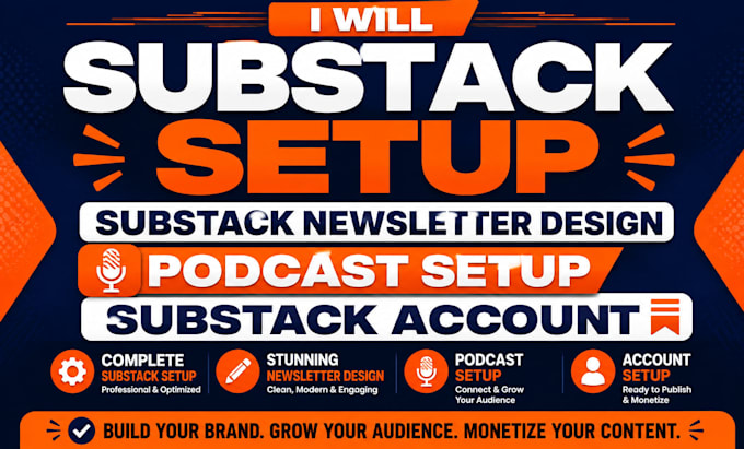 substack setup substack newsletter design podcast setup substack account