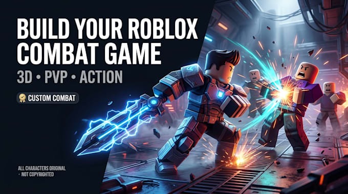 develop 3d roblox action game combat game pvp game fighting game development