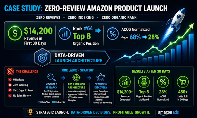 launch your amazon product with a strategic PPC campaign setup