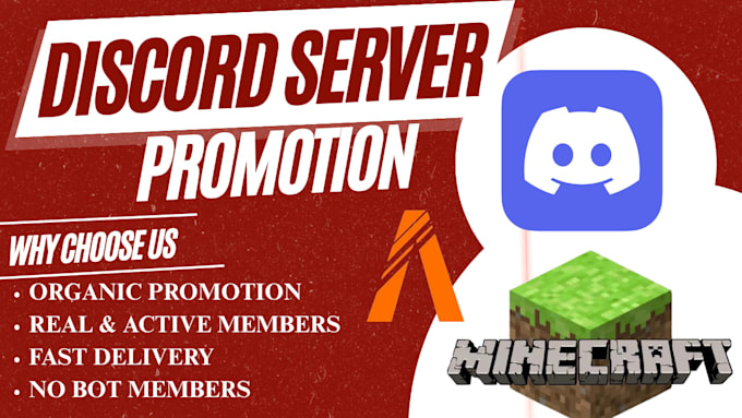 promote discord server, minecraft promotion, fivem gaming, dayz, rust ads