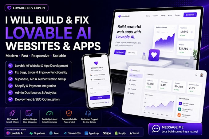 build germany lovable ai website, app, and fix lovable bugs