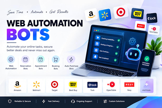 target reservation bot web auto buying bot topps bot appointment booking bot