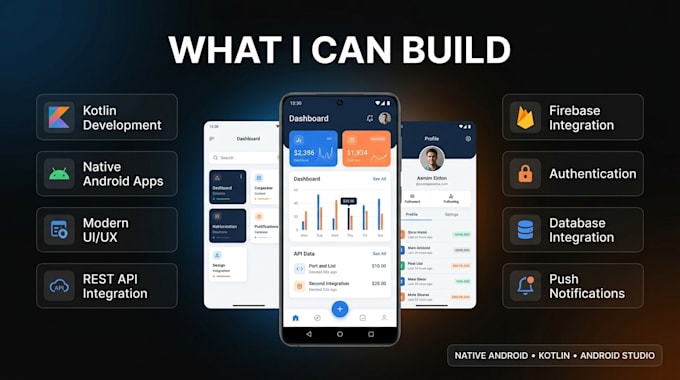 develop native android app in kotlin using android studio