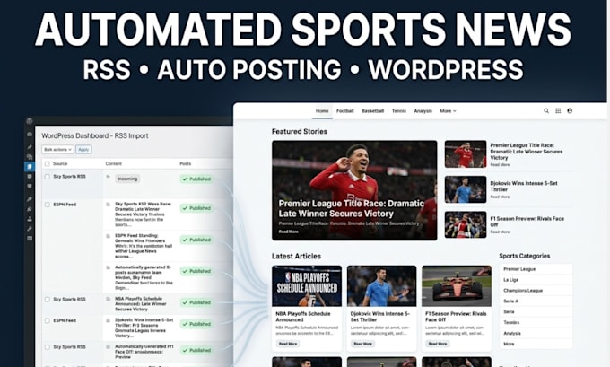 create wordpress autoblog or autopilot automated news website