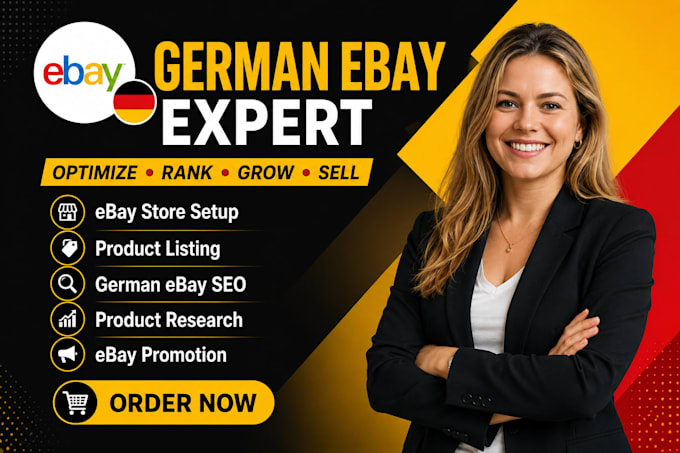 do german ebay setup, ebay listing, german ebay seo, german ebay promotion