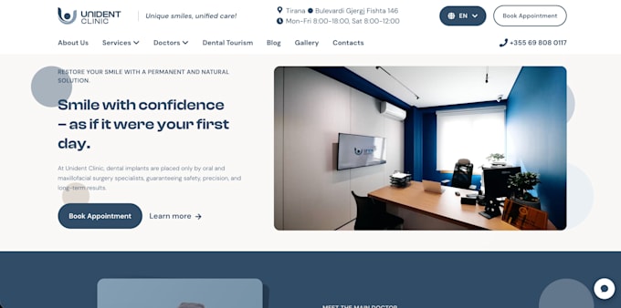 build a custom landing page or business website