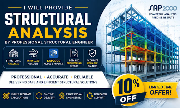 do structural analysis structural engineer wind load sap2000 engineering report