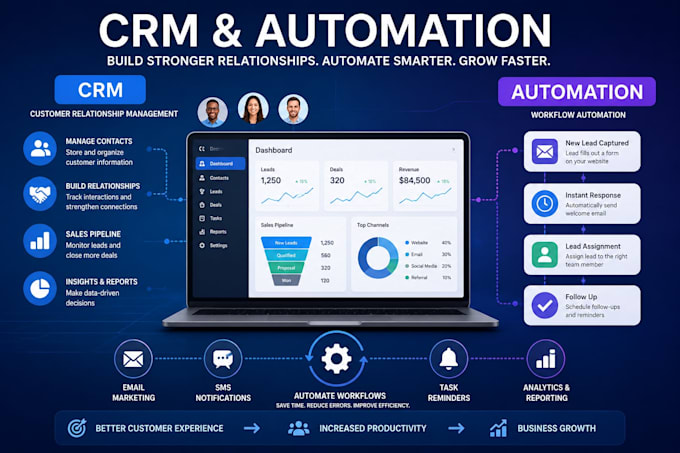 setup crm and automation