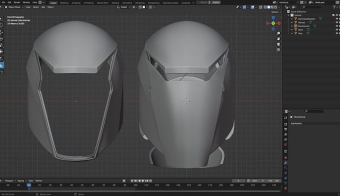 create wearable 3d cosplay armor, helmets and props
