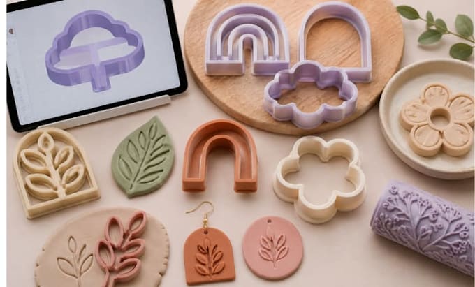 design custom 3d printable polymer clay cutter and stl file