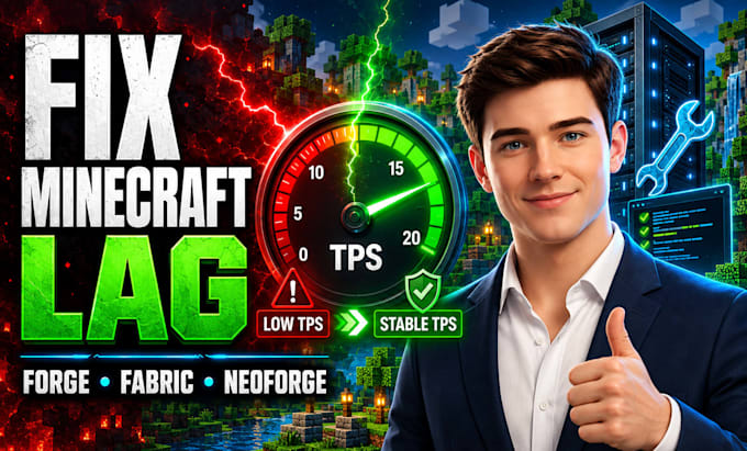 create mod lag fix modded minecraft forge fabric neoforge servers paper server