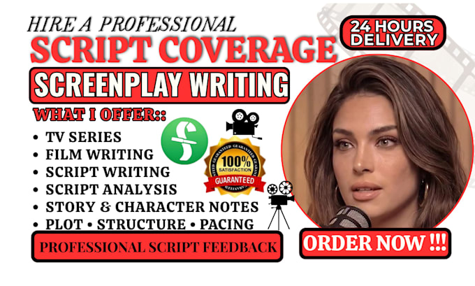 write screenplay analysis, script notes and story development for film and TV