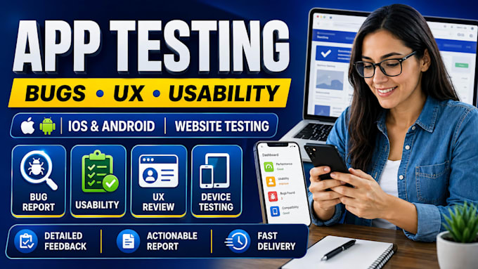 do qa test and review website , ios app and android app
