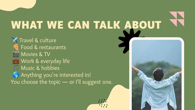 practice conversational english with you